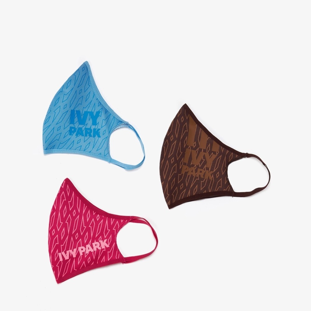 Ivy Park Face Mask Set - Blue, Brown, Pink
